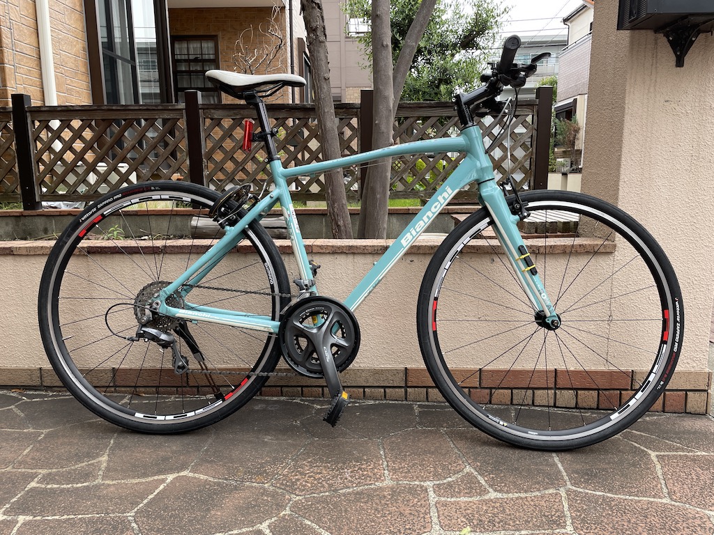 Bianchi ROMA3 + WH-R501-CL (ハブ軸135mm化)