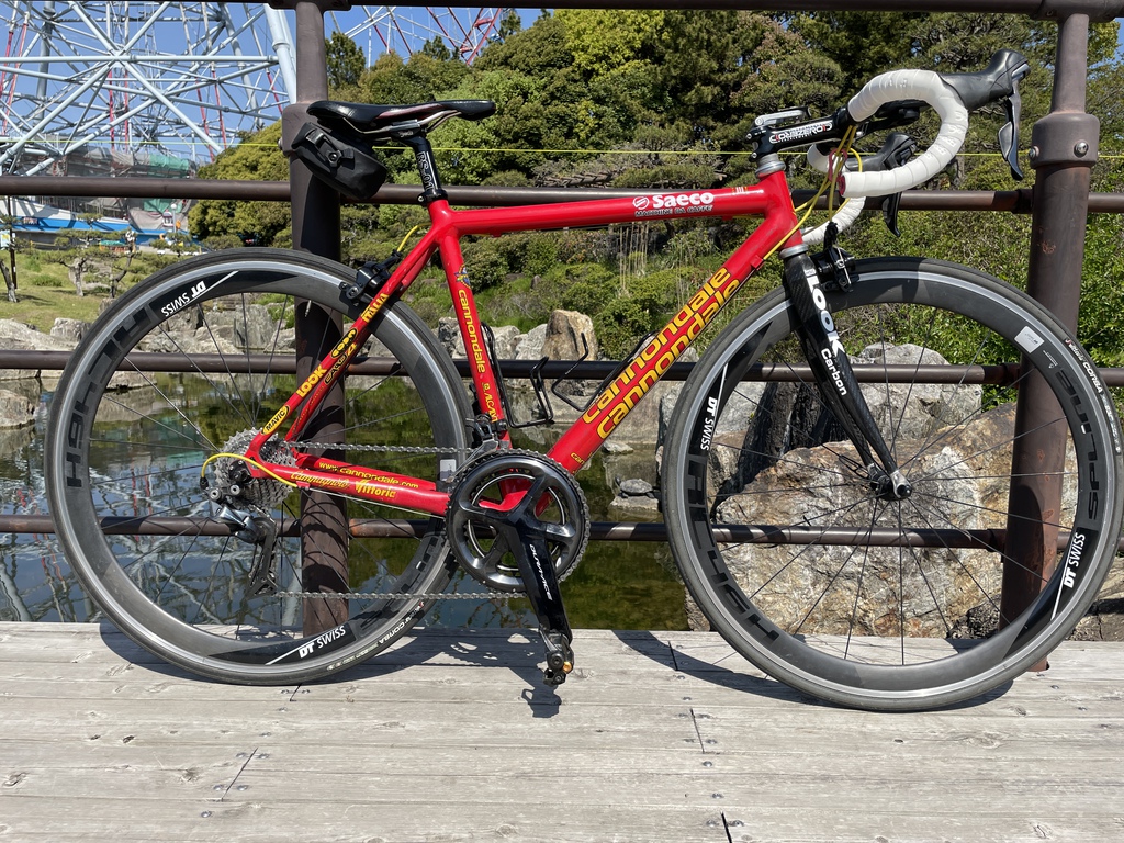 Cannondale CAAD4 クランク交換 (FC-7700 → FC-R9100)