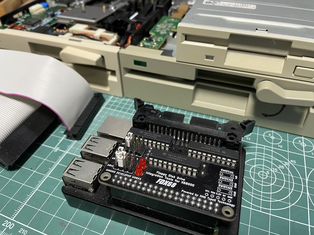 FDX68コントローラー環境整備とディスクドライブ設定