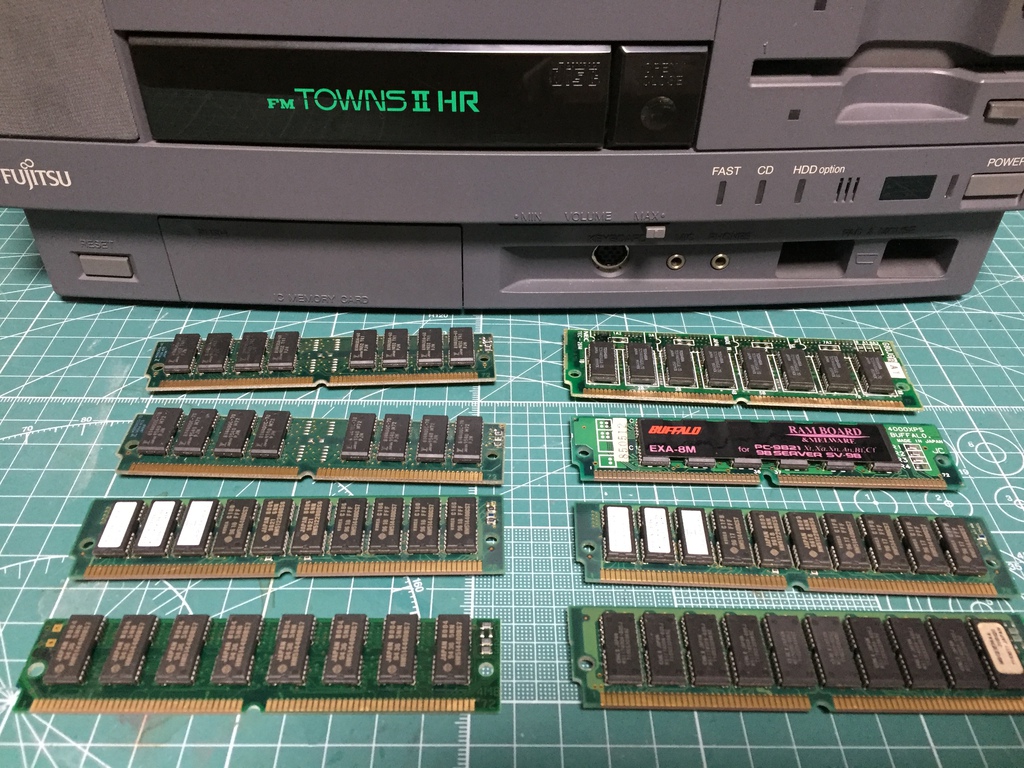 FM TOWNS対応SIMM仕様および汎用品の流用について